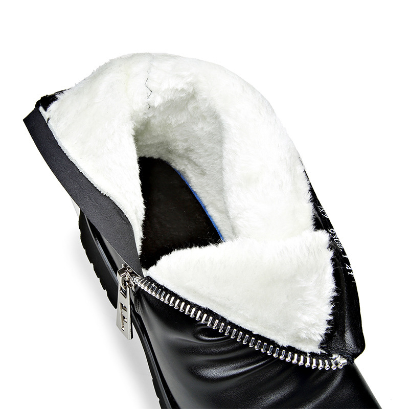 Autumn And Winter British Style Men's Leather Boots High-top Zipper Martin Boots - Image 2