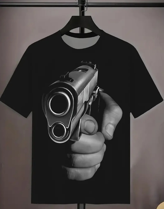 Men's Printed T-shirt, Energetic Short Sleeved Round Neck T-shirt, Summer Outdoor Men's Clothing - Image 2