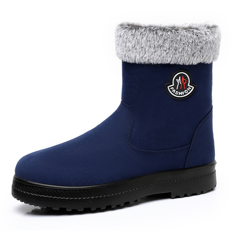Cotton-padded Shoes With Velvet Women's Long Tube High-top Snow Boots - Image 2
