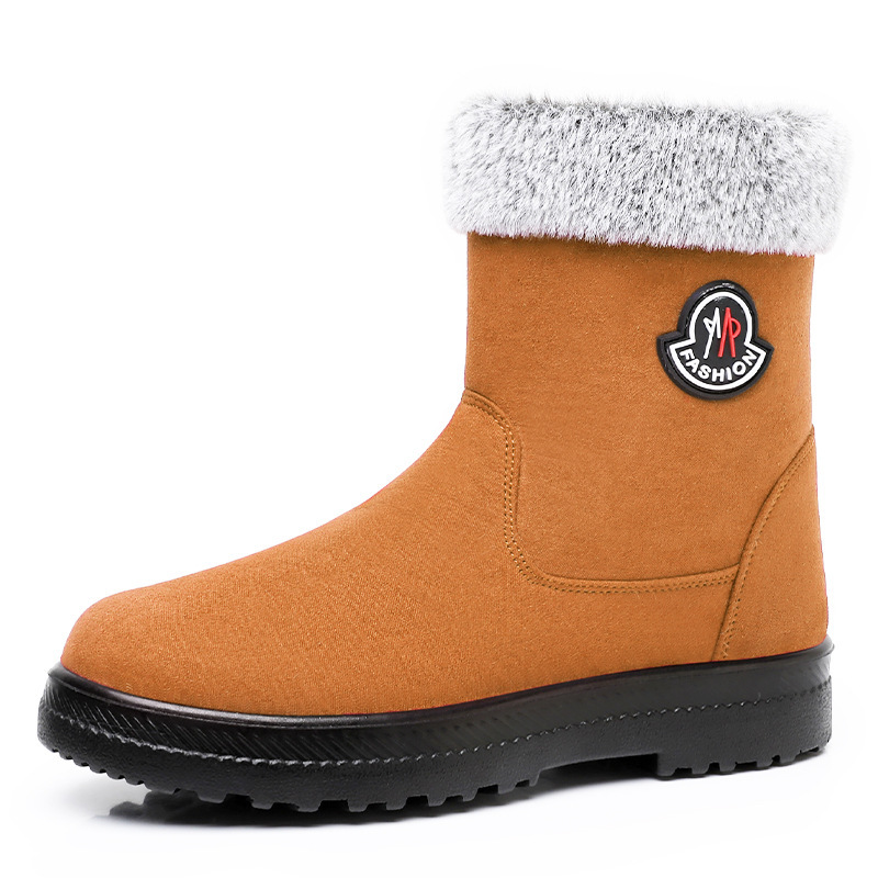 Cotton-padded Shoes With Velvet Women's Long Tube High-top Snow Boots - Image 7