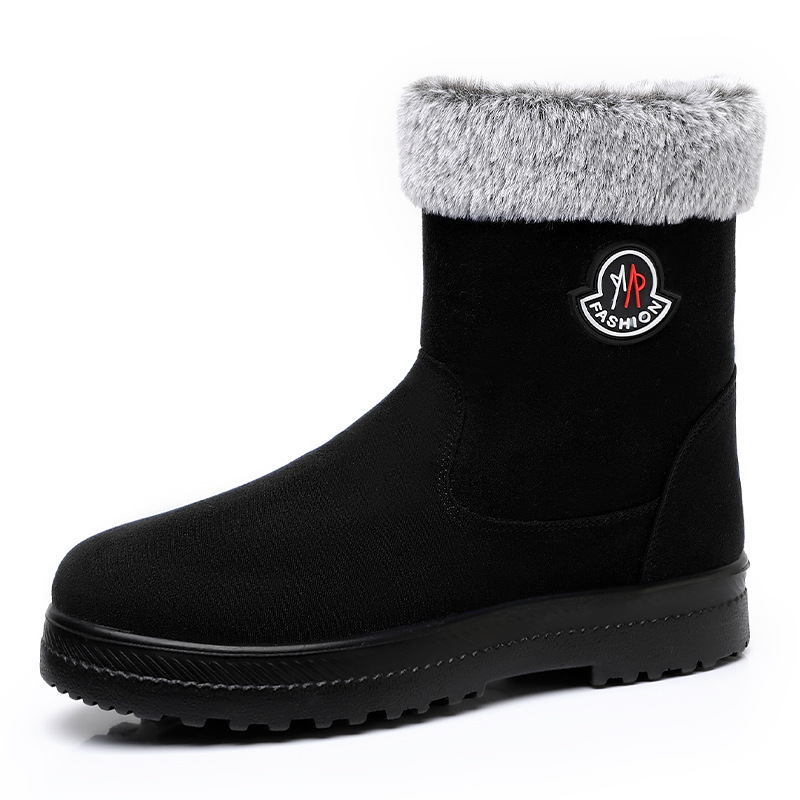 Cotton-padded Shoes With Velvet Women's Long Tube High-top Snow Boots - Image 4